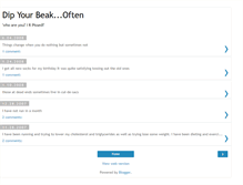 Tablet Screenshot of dipyourbeak.blogspot.com