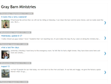 Tablet Screenshot of graybarnministries.blogspot.com