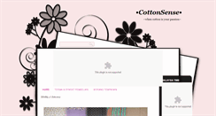 Desktop Screenshot of cottonsense.blogspot.com