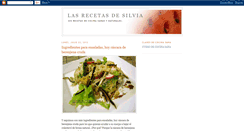 Desktop Screenshot of lasrecetasdesilvia.blogspot.com