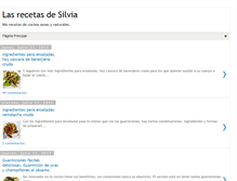 Tablet Screenshot of lasrecetasdesilvia.blogspot.com