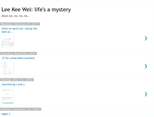 Tablet Screenshot of leekeeweimystery.blogspot.com