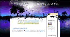 Desktop Screenshot of diarikuuntukmu.blogspot.com