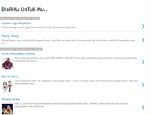 Tablet Screenshot of diarikuuntukmu.blogspot.com