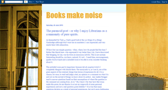 Desktop Screenshot of booksmakenoise.blogspot.com