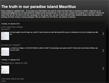 Tablet Screenshot of mauritiustruth.blogspot.com