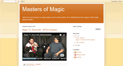 Desktop Screenshot of mastersofmagic.blogspot.com