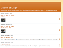 Tablet Screenshot of mastersofmagic.blogspot.com