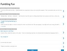 Tablet Screenshot of fumblingfun.blogspot.com