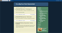 Desktop Screenshot of imabigfanofkurtrosenwinkel.blogspot.com