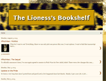 Tablet Screenshot of lionessbookshelf.blogspot.com