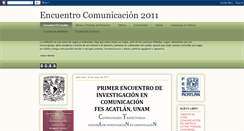 Desktop Screenshot of encuentrocomunicacionacatlan.blogspot.com