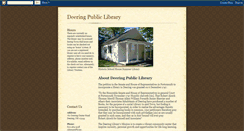 Desktop Screenshot of deeringpubliclibrary.blogspot.com