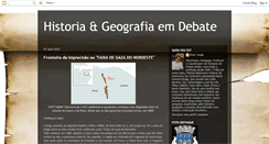 Desktop Screenshot of historiageografiaemdebate.blogspot.com