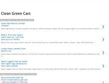 Tablet Screenshot of clean-green-cars.blogspot.com