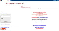 Desktop Screenshot of hccitizen.blogspot.com
