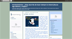 Desktop Screenshot of intretenimiento.blogspot.com