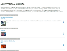 Tablet Screenshot of alabanzakyrios.blogspot.com