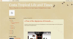 Desktop Screenshot of costatropicallifeandtimes.blogspot.com