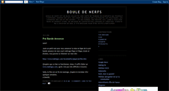 Desktop Screenshot of bouledenerfs.blogspot.com