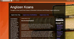 Desktop Screenshot of anglizenkoans.blogspot.com