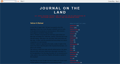 Desktop Screenshot of journalontheland.blogspot.com