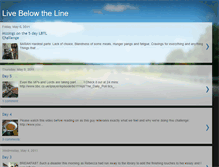 Tablet Screenshot of livebelowtheline2011.blogspot.com