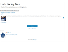 Tablet Screenshot of leafshockeybuzz.blogspot.com