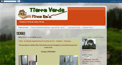 Desktop Screenshot of fincastierraverde.blogspot.com