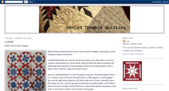 Desktop Screenshot of dentedthimblequilting.blogspot.com