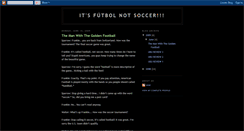 Desktop Screenshot of itsfutbol-notsoccer.blogspot.com