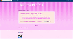 Desktop Screenshot of biiloveteddy.blogspot.com