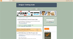 Desktop Screenshot of designerclothingguide.blogspot.com