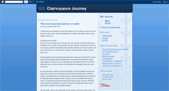 Desktop Screenshot of clairvoyancejourney.blogspot.com