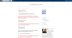 Desktop Screenshot of historyofcampbellism.blogspot.com