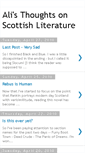 Mobile Screenshot of alisthoughtsonscottishliterature.blogspot.com