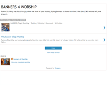Tablet Screenshot of banners4worship.blogspot.com