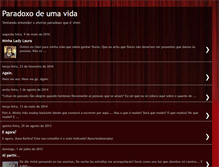 Tablet Screenshot of paradoxodeumavida.blogspot.com