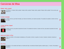 Tablet Screenshot of canciones-de-misa.blogspot.com