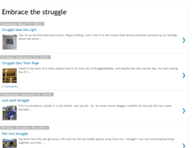 Tablet Screenshot of embracethestruggle.blogspot.com