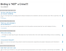 Tablet Screenshot of birdingisnotacrime.blogspot.com