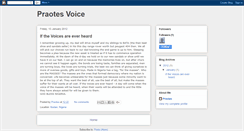 Desktop Screenshot of praotesvoice.blogspot.com