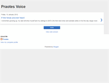 Tablet Screenshot of praotesvoice.blogspot.com