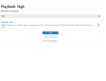 Tablet Screenshot of playbook-16-gb.blogspot.com