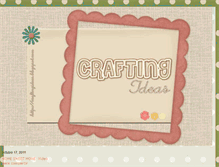 Tablet Screenshot of craftingideas.blogspot.com