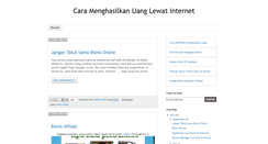 Desktop Screenshot of caramenghasilkanuanglewatinternet.blogspot.com