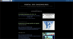 Desktop Screenshot of portaldosengenheiros.blogspot.com