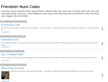 Tablet Screenshot of free-music-friendster.blogspot.com