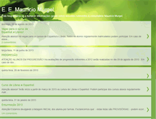 Tablet Screenshot of escolamauriciomurgel.blogspot.com