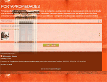 Tablet Screenshot of portapropiedades.blogspot.com